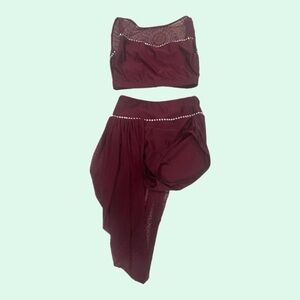 Burgundy Dance Costume